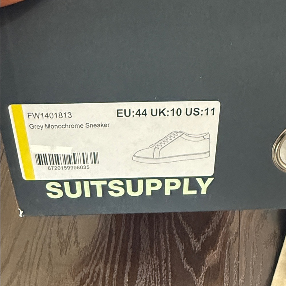 Suitsupply White and Beige Low-Top Leather Sneakers - Picture 10 of 11
